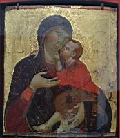 La Vierge a l'Enfant (Sienne, v 1285-1290, Tempera sur bois)